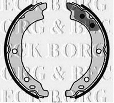 BORG & BECK bbs6388 -  Комплект тормозных колодок